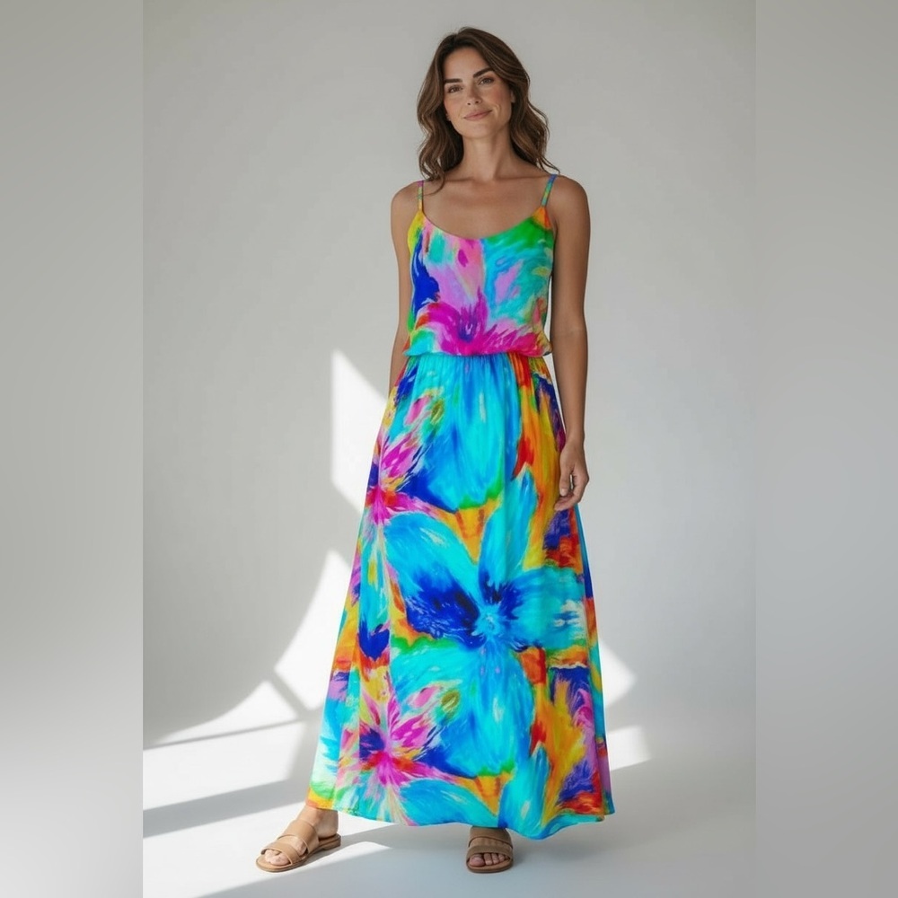 Bisou Bisou ladies, Maxi, sundress size 8, fully lined excellent condition